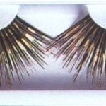 Eyelashes - Clown - Black / Gold