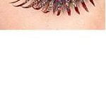 Eyelashes Gold Glitter