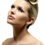 Eyelashes - Short Green/Black/White