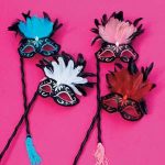 Eyemask - Triple lux w/ Feathers