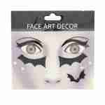 Face Art Sequin Bat Tattoe