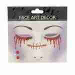 Face Art Sequin Devil Tattoe - For Both Adults and Kids for Age 12+