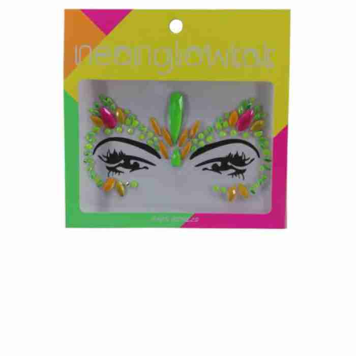 Face Jewels Neon Multi Colour img