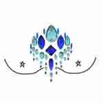 Face and Body Jewels - Blue