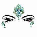 Face and Body Jewels Emerald - Festival Makeup