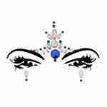 Face and Body Jewels Iridescent Aura & Blue