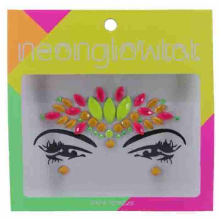 Face and Body Jewels Neon Multi img