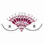 Face and Body Jewels Pink - Shimmering