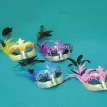 Feathered Champs Elysees Mask