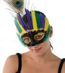 Feather Eyemask w/ Peacock Feather