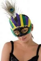 Feather Eyemask w Peacock Feather f1460 Img