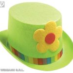 Felt Clown Toppers with Flowers - Green