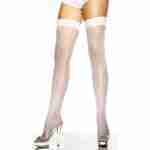 Fishnet Stockings - Hold Up White