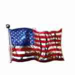 Flag Metallic Stars and Stripes