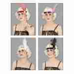 Flapper Sequin Headbands w/ Feather