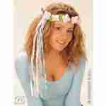 Flower Diademes with Multicolour Ribbons - Pink