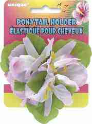 Flower-Ponytail-Holder-Lavender-19397.jpg Flower Ponytail Holder- Lavender - Image 1