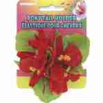 Flower Ponytail Holder- Red