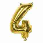 Foil Balloon Gold '4'