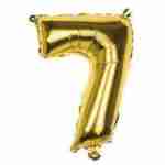 Foil Balloon Gold '7'