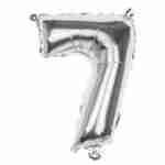 Foil Balloon Silver '7'