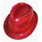 Gangster Hat - Red Sequin