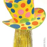 Giant Neon Dotted Topper Hat