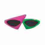 Glasses - 2 tone Neon Pink/Green