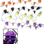 Glitter Skull and Pennant Garlands
