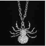 Glitter Spider Necklace