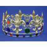 Gold Crown with Coloured Accents