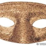 Gold Glitter Acapulco Mask