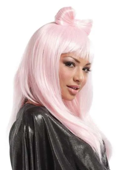 Hair Bow Wig Pink 5349B img