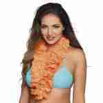 Hawaiian Lei neon orange