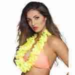 Hawaiian Lei neon yellow