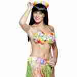 Hawaiian bra Silk flowers