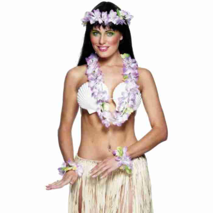 Hawaiian set Red leis 22506AA