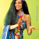 Hawaiin Wig with Orchid