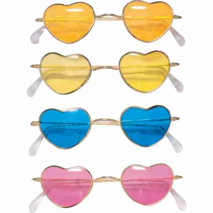 Heart Shaped Glasses Asst. 1762XL img