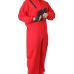 Heist Red Jumpsuit Salvador Dali Money Costume