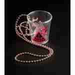 Hen Night Shot Glass On Pink Beads