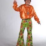 Hippie Trousers - Green Hearts