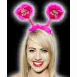 Hot Pink Bopper Hen Party Silver Foil On A Pink Heart