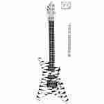 Inflatable Guitar Zebra - 92cm