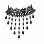Lace Choker Black Jewel