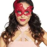 Lace Eye Mask - Red soft Lace