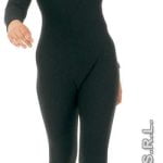Ladies Sleeved Bodysuit Black