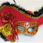Lady Pirate Mask - Red