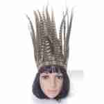 Large Brown Feather Headdress