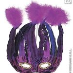 Lido Feathers Masks - Purple